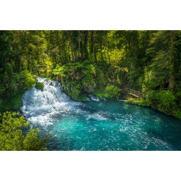 Lais Puzzle - Ojos del Caburgua Wasserfall, Pucon, Araucania, Chile. Chilenisches Patagonien - 2.000 Teile