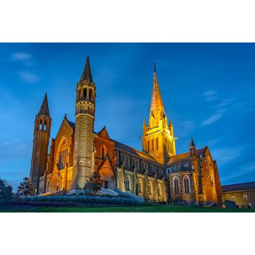 Lais Puzzle - Bendigo, Victoria, Australien - Sacred Heart Cathedral bei Nacht - 2.000 Teile