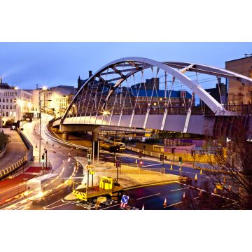Lais Puzzle - Sheffield Tram Bridge und Linien bei Nacht, England - 2.000 Teile
