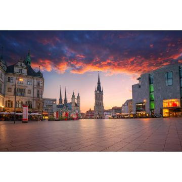 Lais Puzzle - Ansicht des Roten Turms und des Marktplatzes, Halle an der Saale, Sachsen-Anhalt, Deutschland. - 2.000 Teile