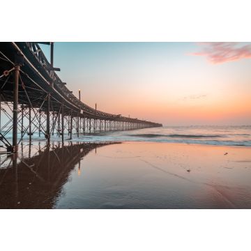 Lais Puzzle - Pier über dem Meer gegen den Himmel bei Sonnenuntergang, Peru - 2.000 Teile