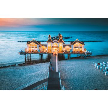 Lais Puzzle - Blick auf Sellin Pier bei Sonnenuntergang, Ostsee, Deutschland. - 2.000 Teile