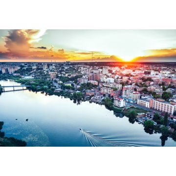 Lais Puzzle - Winnyzja Ukraine Stadtbild Blick auf den Fluss South Bug Skyline - 2.000 Teile