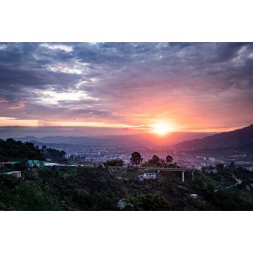 Lais Puzzle - Sonnenuntergang in der Stadt Pereira-Risaralda, Kolumbien. Panoramablick von El Tambo - 2.000 Teile