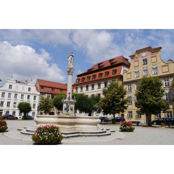 Lais Puzzle - Karlsplatz mit Marienbrunnen in Neuburg an der Donau - 2.000 Teile