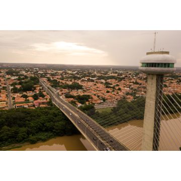 Lais Puzzle - Luftbild der Schrägseilbrücke in Terresina Piauí, Brasilien - 2.000 Teile