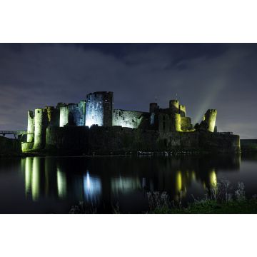 Lais Puzzle - Caerphilly Castle bei Nacht, Wales - 2.000 Teile