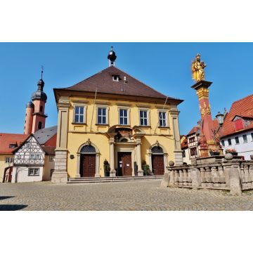 Lais Puzzle - Eibelstadt, Marktplatz mit Rathaus und Mariensäule - 2.000 Teile