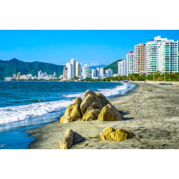 Lais Puzzle - Schöner Salguero Strand in Santa Marta, Kolumbien - 2.000 Teile