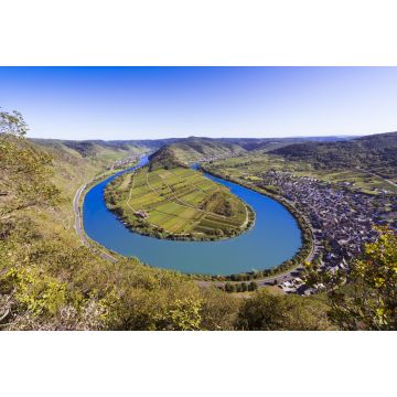 Lais Puzzle - Blick auf die Moselschleife in der Nähe der Ortschaft Bremm, Landkreis Cochem-Zell, Mosel, Rheinland-Pfalz, Deutschland. - 2.000 Teile
