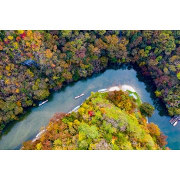 Lais Puzzle - Die Luftaufnahme der Geibikei-Schlucht in Iwate, Japan - 2.000 Teile