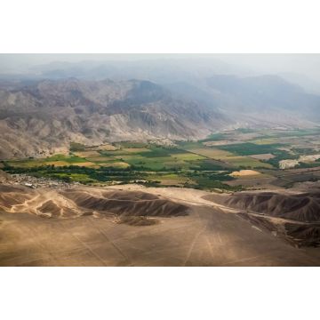 Lais Puzzle - Flugzeug-Panoramablick auf die Hochebene von Nasca mit Geoglyphenlinien, Ica, Peru - 2.000 Teile