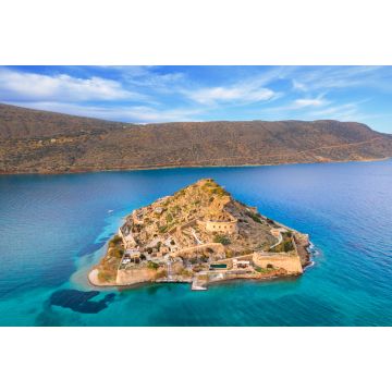 Lais Puzzle - Blick auf die Insel Spinalonga mit ruhiger See, Golf von Elounda, Kreta, Griechenland - 2.000 Teile
