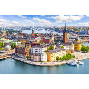 Lais Puzzle - Stockholm Altstadt (Gamla Stan) Stadtbild von Rathaus oben, Schweden - 2.000 Teile