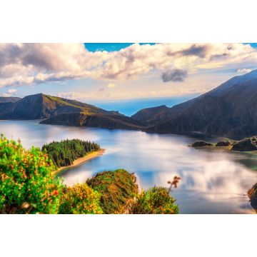 Lais Puzzle - Azoren Lagoa do Fogo Insel Bewölkter Himmel Wasser Lagune Insel Sao Miguel Azoren - 2.000 Teile