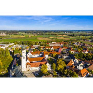 Lais Puzzle - Luftbild, Klosterkirche und Kloster Ursberg der Franziskaner St. Josefskongregation, Ursberg, Bayern, Deutschland - 2.000 Teile