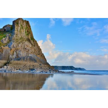 Lais Puzzle - The Great Tor und Three Cliffs Bay auf der Halbinsel Gower, Südwales, Vereinigtes Königreich - 2.000 Teile