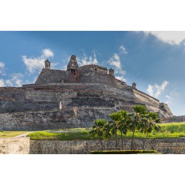 Lais Puzzle - Panoramablick auf die Festungsanlage San Felipe in der Stadt Cartagena de Indias, Kolumbien. Diese Festung diente der Verteidigung der Stadt gegen englische Eindringlinge und auch gegen die spanischen Eroberer - 2.000 Teile