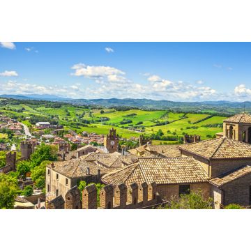 Lais Puzzle - Mittelalterliche Dorfansicht Gradara von Schloss, Pesaro und Urbino, Markenregion, Italien - 2.000 Teile