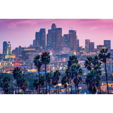Lais Puzzle - Sonnenuntergang mit Palmen und Los Angeles - 2.000 Teile