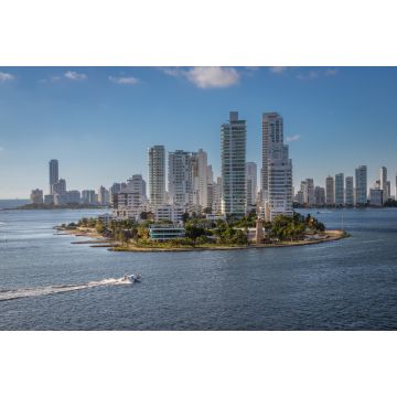 Lais Puzzle - Panoramablick auf die Stadt "Cartagena de las Indias" in Kolumbien, aufgenommen von einem Schiff bei der Ankunft in der Stadt - 2.000 Teile