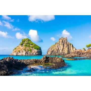 Lais Puzzle - Blick auf den Morro dos Dois Irmãos in Fernando de Noronha, einer paradiesischen tropischen Insel vor der Küste Brasiliens - 2.000 Teile