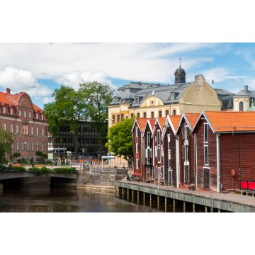 Lais Puzzle - Hudiksvall eine Stadt in der Provinz Gävleborgs län, Ostschweden mit schönen Holzhäusern - 2.000 Teile