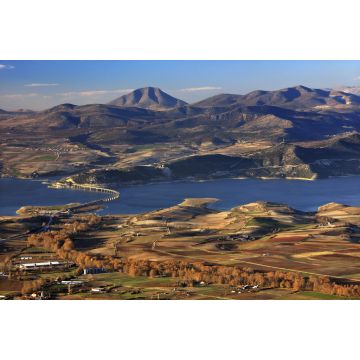 Lais Puzzle - Die "Hohe" Brücke von Servia (1372 Meter lang) und der Polyfytos-See, Kozani, Mazedonien, Griechenland - 2.000 Teile