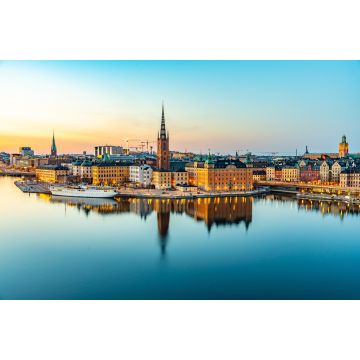 Lais Puzzle - Sonnenuntergang Blick auf Gamla stan in Stockholm von Sodermalm Insel, Schweden - 2.000 Teile