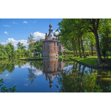 Lais Puzzle - Spiegelung des Schlosses Ooidonk an einem Sommertag in der Region des Flusses Leie in der Nähe von Gent (Ghent auf Englisch), Belgien - 2.000 Teile