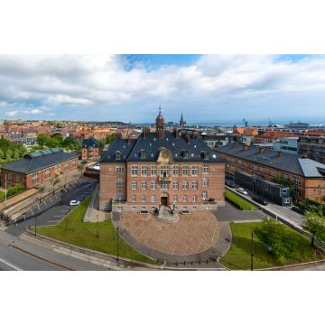 Lais Puzzle - Aarhus, Dänemark. Luftaufnahme der Stadt mit dem Aarhus Court - 2.000 Teile