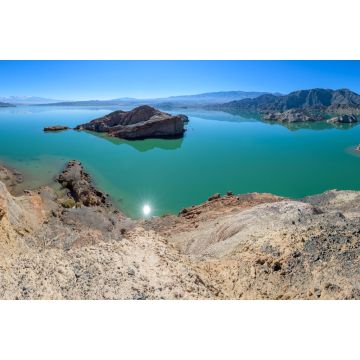 Lais Puzzle - Blick auf trockenes Wüstenland am Stausee Lago Cuesta del Viento in San Juan, Argentinien. - 2.000 Teile