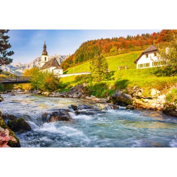 Lais Puzzle - Ramsau bei Berchtesgaden Dorf an einem sonnigen Herbsttag, Bayern, Deutschland - 2.000 Teile