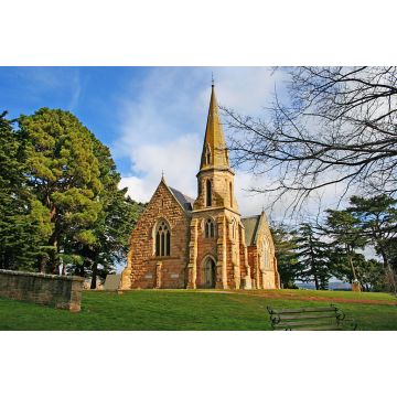 Lais Puzzle - Kirche auf dem Hügel bei Ross, Tasmanien, Australien - 2.000 Teile