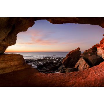 Lais Puzzle - Blick aus einer kleinen Höhle am Gantheaume Point Broome Western Australia bei Sonnenuntergang - 2.000 Teile