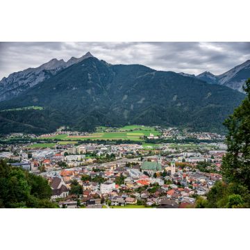 Lais Puzzle - Blick auf Tal und Berge bei Schwaz von oberhalb der Stadt, Schwaz, Österreich - 2.000 Teile