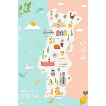 Lais Puzzle - Karte, Portugal - 2.000 Teile