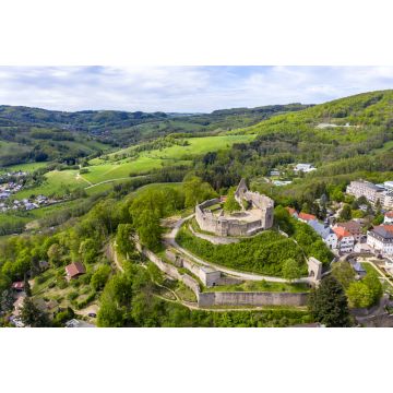 Lais Puzzle - Luftaufnahme der Burg Lindenfels, Mittelalterliche Stadt Lindenfels, Bergstraße, Hessen, Deutschland - 2.000 Teile