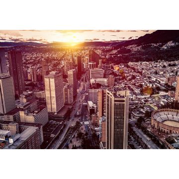 Lais Puzzle - Panoramaluftaufnahme der Innenstadt von Bogota Kolumbien - 2.000 Teile