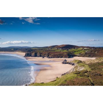 Lais Puzzle - Three Cliffs Bay Gower Halbinsel Wales Großbritannien Luftaufnahme - 2.000 Teile