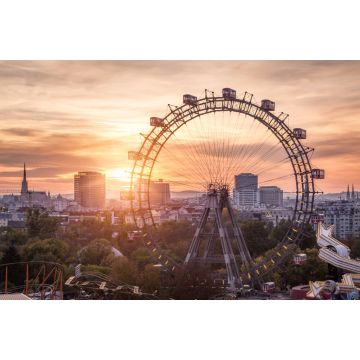 Lais Puzzle - Blick auf den Prater mit Riesenrad und Skyline, Wien, Österreich - 2.000 Teile
