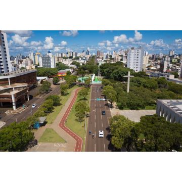 Lais Puzzle - Luftbild der Stadt Cascavel - Paraná, Brasilien - 2.000 Teile