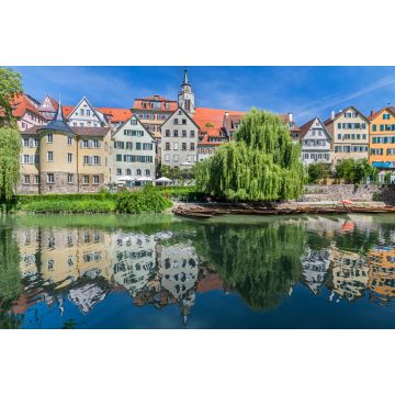 Lais Puzzle - Blick auf die historische Altstadt von Tübingen mit Reflektion der Häuser im Wasser - 2.000 Teile