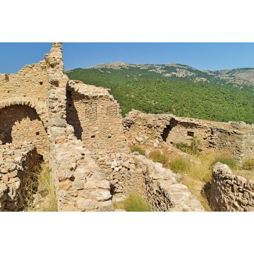 Lais Puzzle - Verfallene Gebäude im mittelalterlichen Dorf Anavatos, Insel Chios, Griechenland - 2.000 Teile