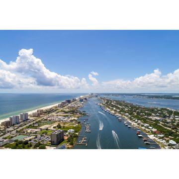 Lais Puzzle - Luftaufnahme der Insel Ono, Alabama und des Strandes von Perdido, Florida - 2.000 Teile