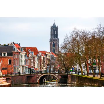 Lais Puzzle - Blick auf die Altstadt mit Dom-Turm in Utrecht, Niederlande während der bewölkten Tag - 2.000 Teile