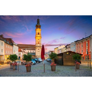 Lais Puzzle - Deggendorf, Germany. Cityscape image of Deggendorf, Germany during sunset. - 2.000 Teile