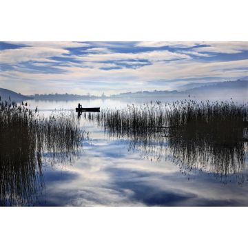 Lais Puzzle - Fischer im See Zazari, in der Nähe des Dorfes Limnochori, Gemeinde Amyndaio, Florina, Mazedonien, Griechenland - 2.000 Teile