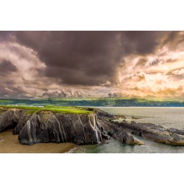 Lais Puzzle - Küstenweg Cardigan, Wales, dramatischer Himmel - 2.000 Teile