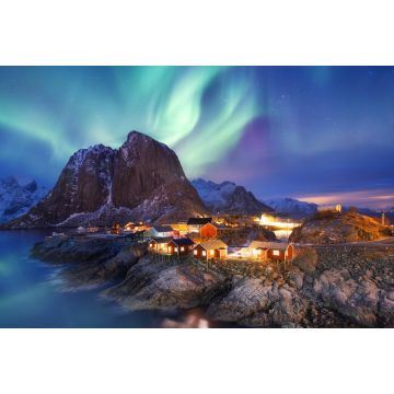 Lais Puzzle - Aurora borealis / Nordlicht auf den Lofoten, Norwegen - 2.000 Teile